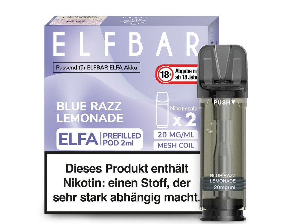 ELFBAR ELFA Preffiled Pod Blue Razz Lemonade 20mg
