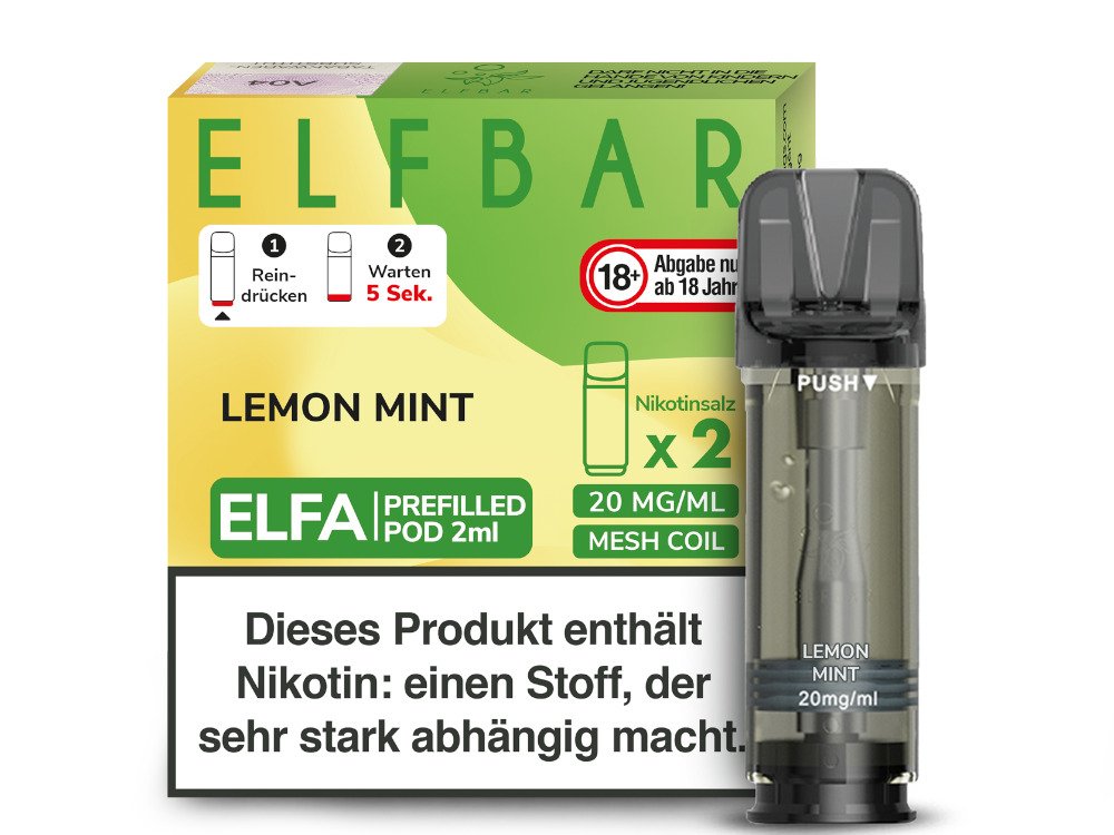 ELFBAR ELFA Preffiled Pod Lemon Mint 20mg